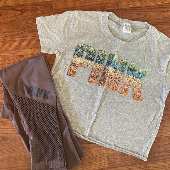 PINK Shirt and Leggings Set - Picture 7 of 7